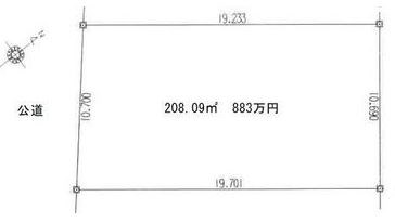 多治見市笠原町　土地 間取図・土地図