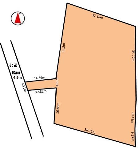 多治見市笠原町　土地 間取図・土地図