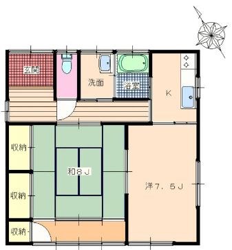 土岐市土岐津町　戸建 間取図・土地図