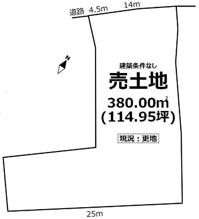 瑞浪市土岐町　土地 間取図・土地図