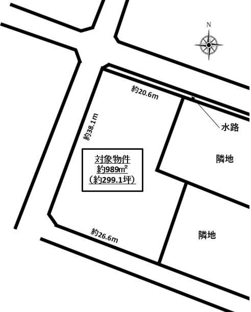 土岐市下石町　土地 間取図・土地図
