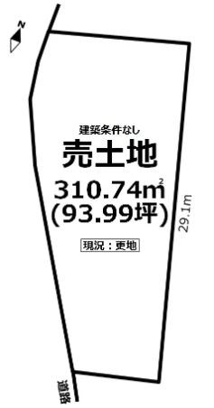 土岐市妻木町　土地 間取図・土地図