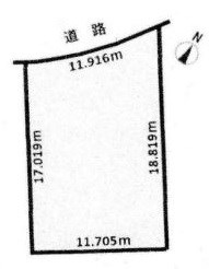 可児市みずきヶ丘3丁目　土地 間取図・土地図