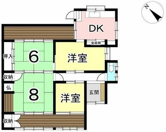 多治見市大畑町4丁目　戸建 間取図・土地図