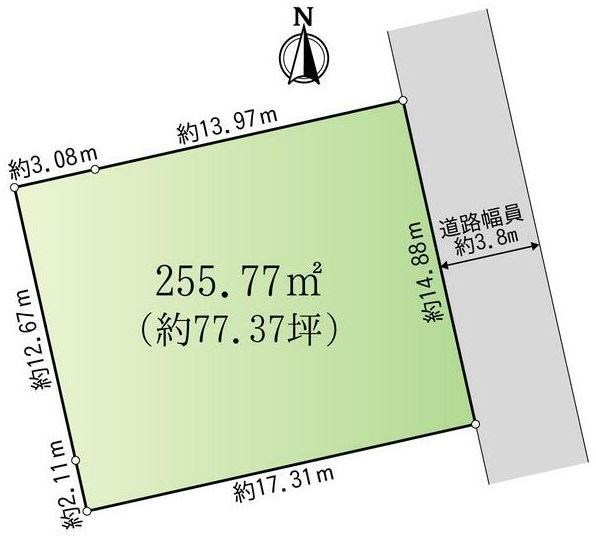 多治見市下沢町4丁目　土地 間取図・土地図