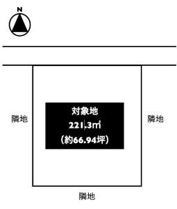 多治見市小名田町小滝　土地 間取図・土地図