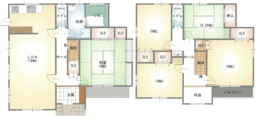 多治見市市之倉町11丁目　戸建 間取図・土地図