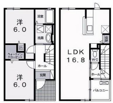 土岐市土岐津町土岐口　戸建 間取図・土地図