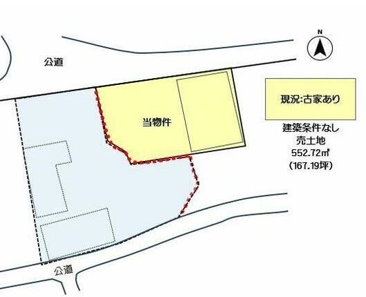 多治見市生田町1丁目　土地 間取図・土地図