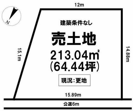 多治見市笠原町　土地 間取図・土地図