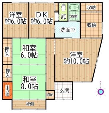 多治見市喜多町5丁目　戸建 間取図・土地図