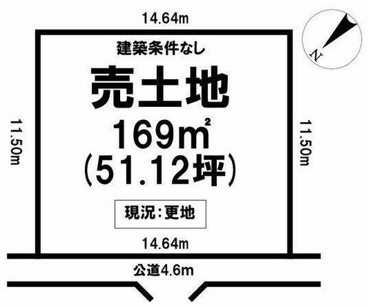 多治見市市之倉町1丁目　土地 間取図・土地図