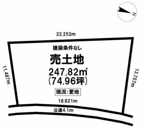 多治見市下沢町1丁目　土地 間取図・土地図