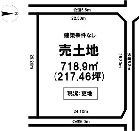 多治見市旭ケ丘10丁目　土地 間取図・土地図