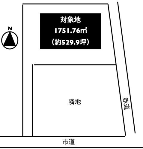 瑞浪市山田町　土地 間取図・土地図