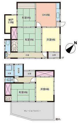 土岐市泉西窯町2丁目　戸建 間取図・土地図