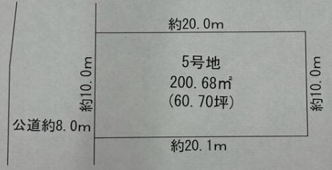 瑞浪市一色町2丁目　土地 間取図・土地図