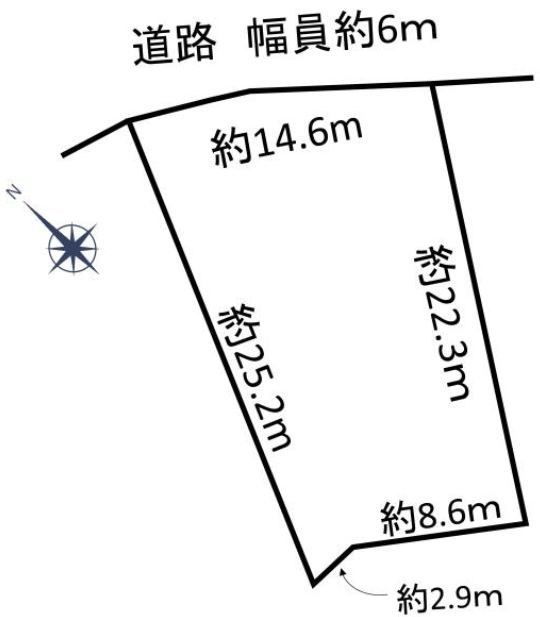 土岐市泉町大富　土地 間取図・土地図