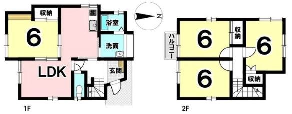 多治見市小名田町小滝　戸建 間取図・土地図