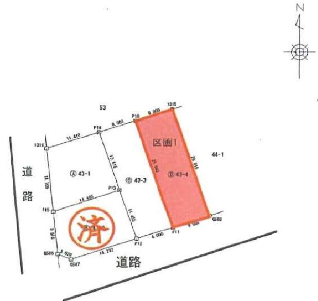 瑞浪市樽上町2丁目　土地 間取図・土地図