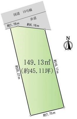 土岐市泉寺田町2丁目　土地 間取図・土地図