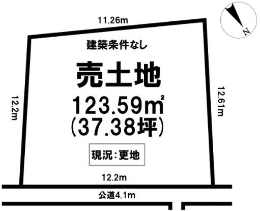 多治見市市之倉町1丁目　土地 間取図・土地図