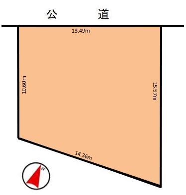 可児郡御嵩町中　土地 間取図・土地図