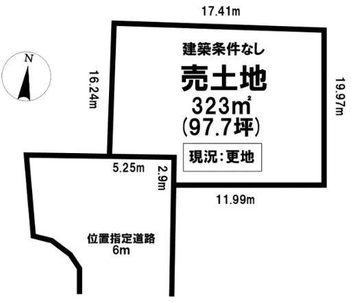 多治見市虎渓山町4丁目　土地 間取図・土地図
