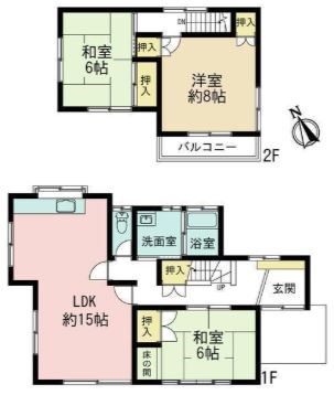 多治見市脇之島町7丁目　戸建 間取図・土地図