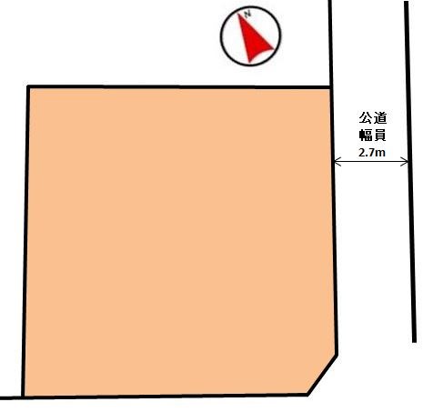 多治見市小田町5丁目　土地 間取図・土地図