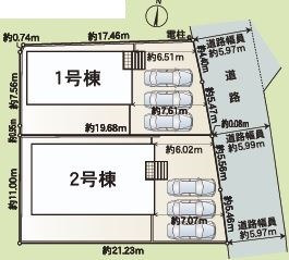 土岐市妻木平成町2丁目　新築 間取図・土地図