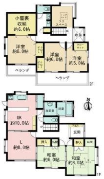 多治見市大畑町大洞　戸建 間取図・土地図