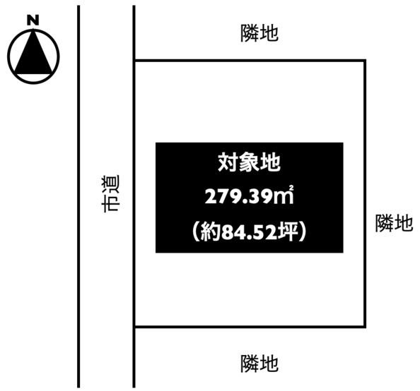 多治見市明和町2丁目　土地 間取図・土地図