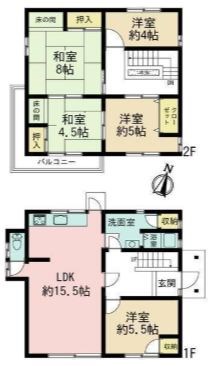 多治見市姫町5丁目　戸建 間取図・土地図
