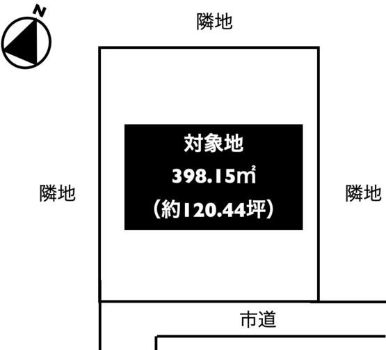 多治見市明和町3丁目　土地 間取図・土地図