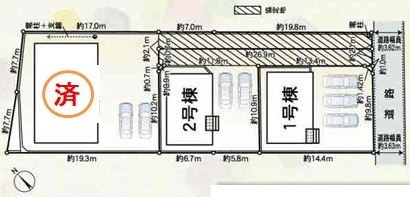 多治見市平井町4丁目　新築 間取図・土地図