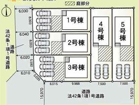 瑞浪市北小田町2丁目　新築 間取図・土地図