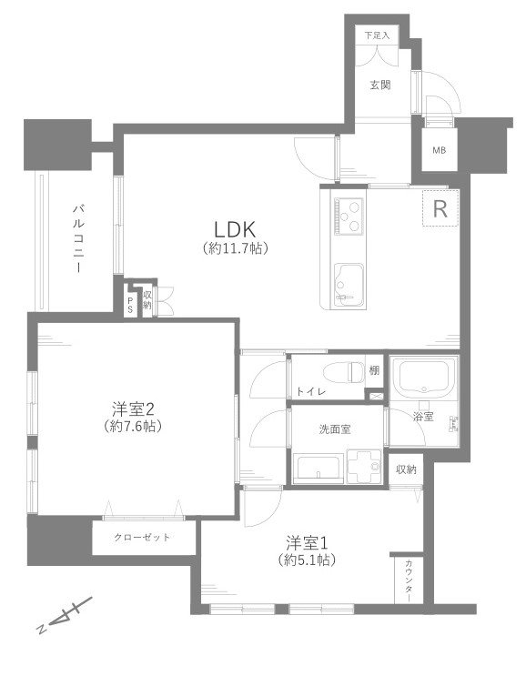 グランドメゾン千駄木一番館 間取り図