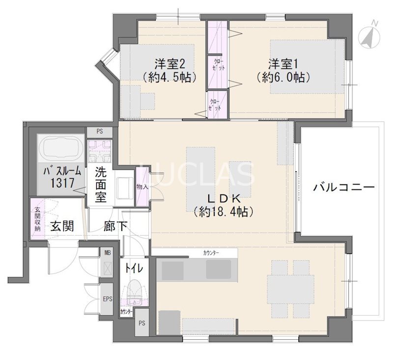 サーパス方南町 307号室 間取り図