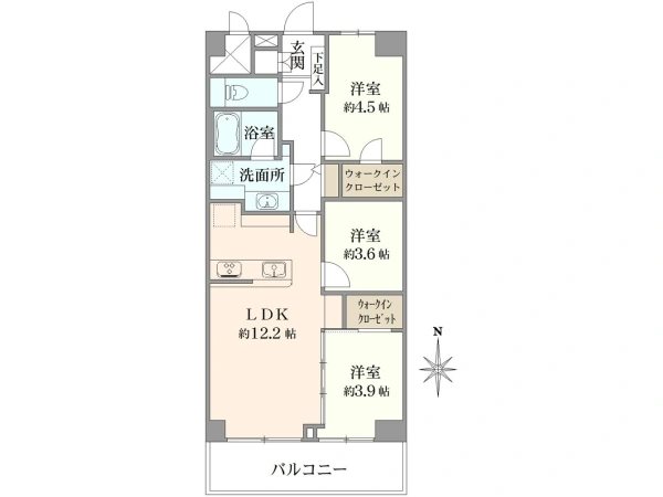 ソフトタウン亀有 308号室 間取り図