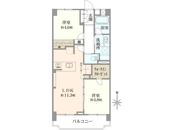千歳船橋ヒミコマンション 402号室 間取り図