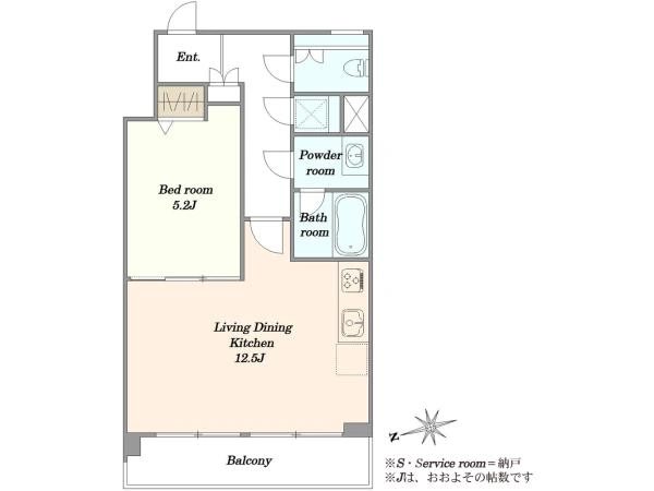 モナーク三軒茶屋 402号室 間取り図