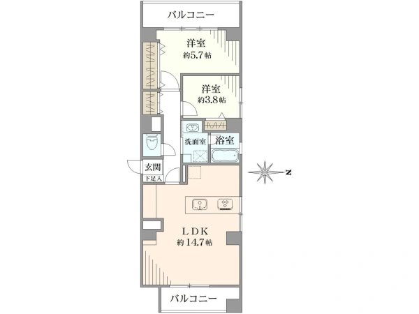 パシフィック目白マンション 間取り図
