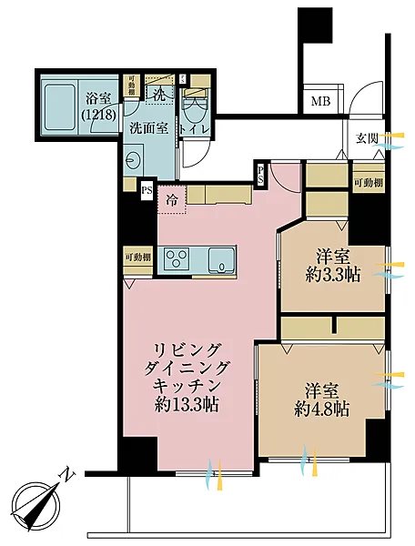 アイディコート池袋西スターファーロ 601号室 間取り図
