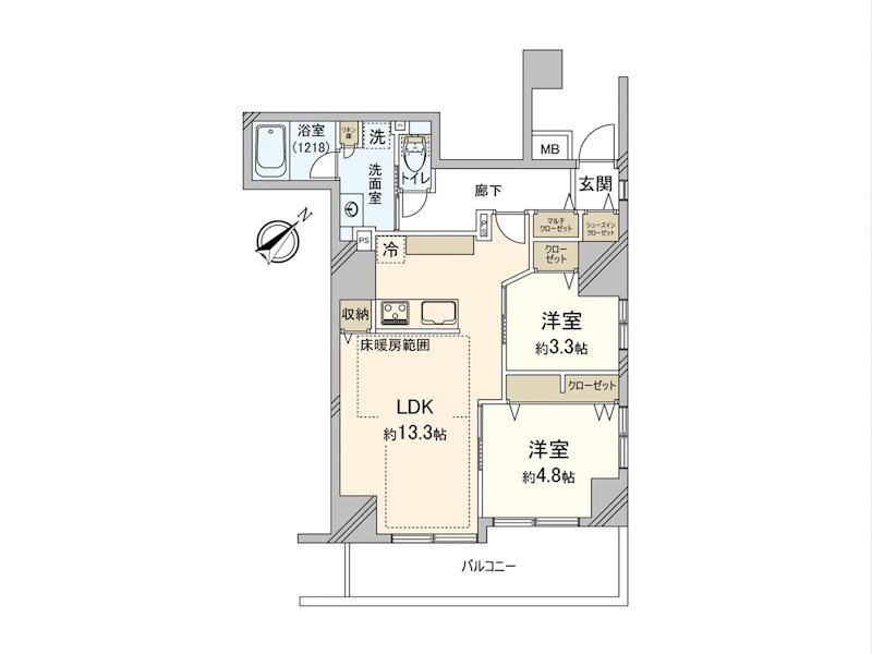 アイディコート池袋西スターファーロ 間取り図
