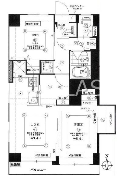 中落合マンション 204号室 間取り図