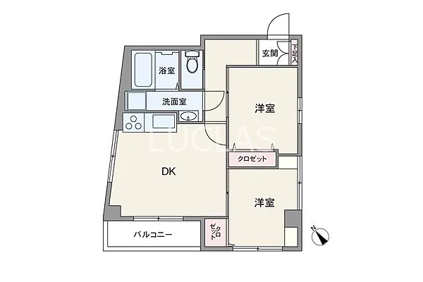 ワセダ山崎マンション 400号室 間取り図