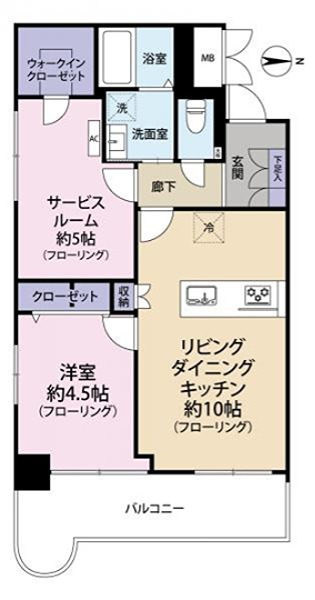 アゼリアコート 200号室 間取り図