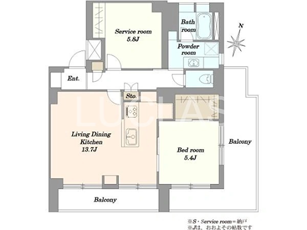 ダイヤアクティ三軒茶屋 601号室 間取り図