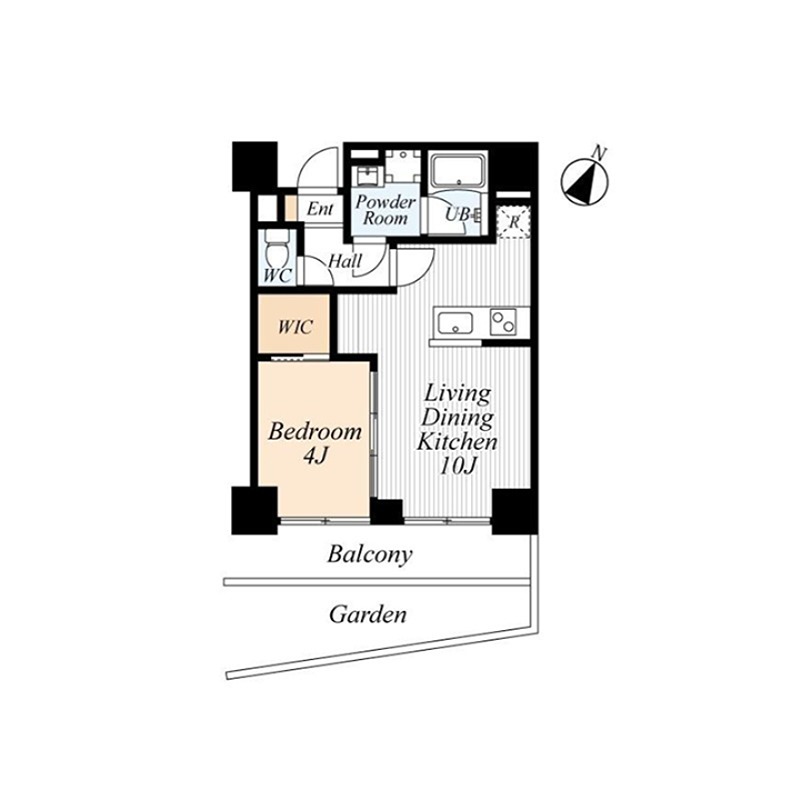 グリーンキャピタル第2笹塚 102号室 間取り図